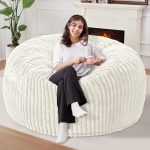 Our Verdict: Homguava 5FT White Memory Foam Bean Bag