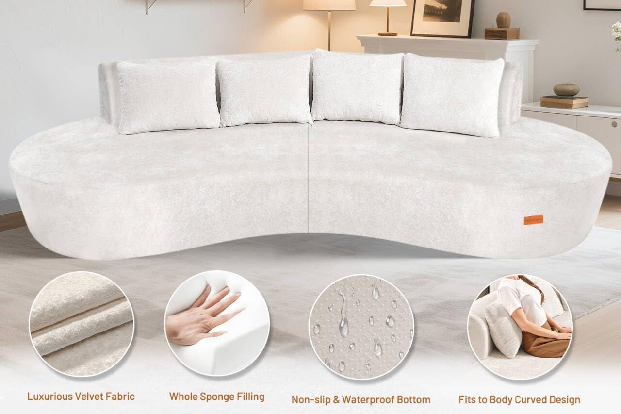 We Tested the Homguava Curved Cloud Sectional