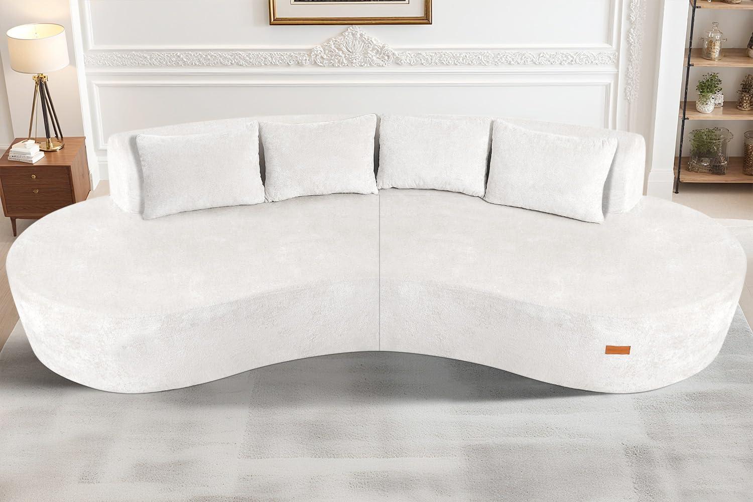 We Tested the Homguava Curved Cloud Sectional