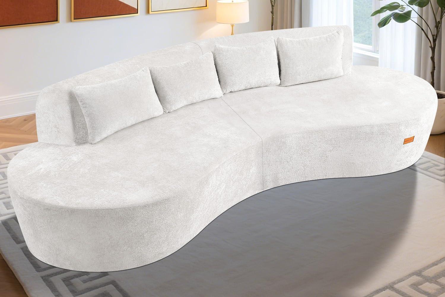 We Tested the homguava Curved Cloud sectional